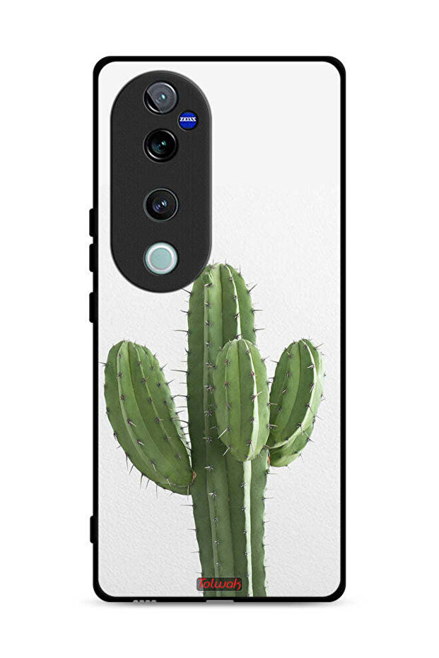 غطاء حماية لهاتف Vivo S19 Pro 5G بنقشة نبات الصبار