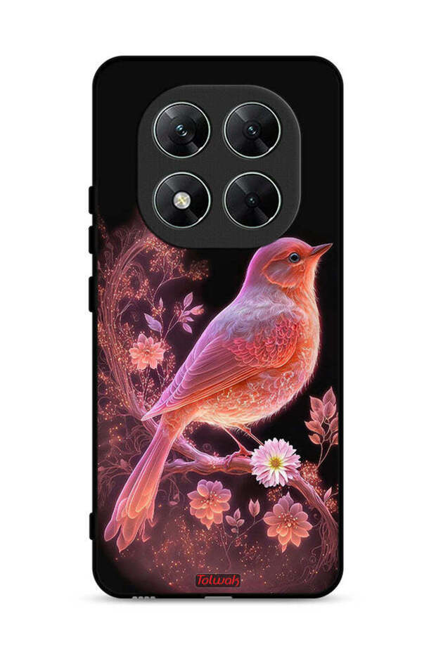 غطاء حماية لهاتف Xiaomi Poco X7 5G برسومات طيور لطيفة