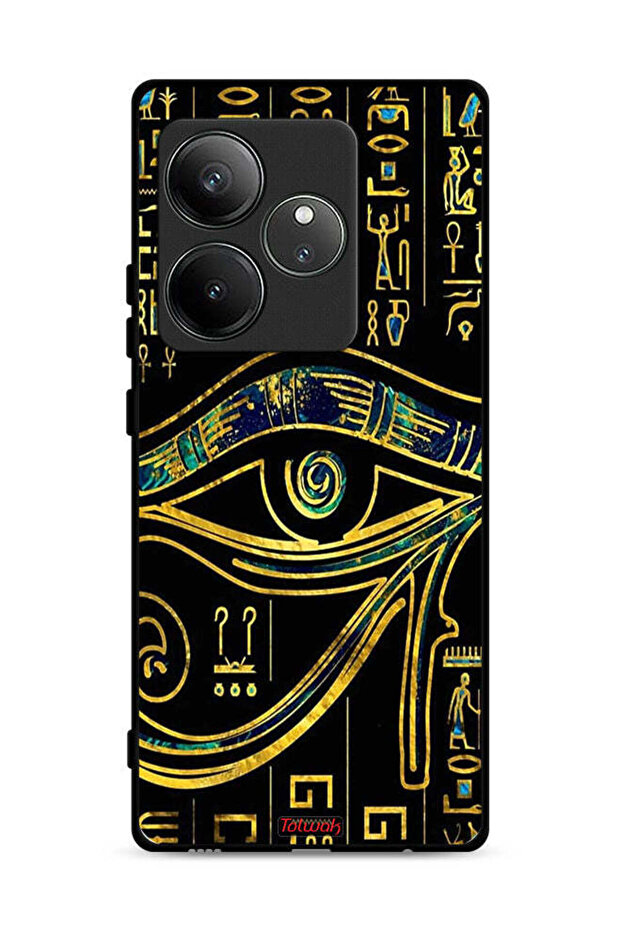 غطاء حماية لهاتف Realme GT 6 5G بتصميم عين فنية
