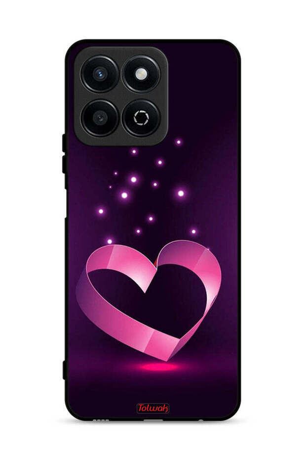 غطاء حماية لهاتف Honor Play 60 Plus 5G برسومات قلب
