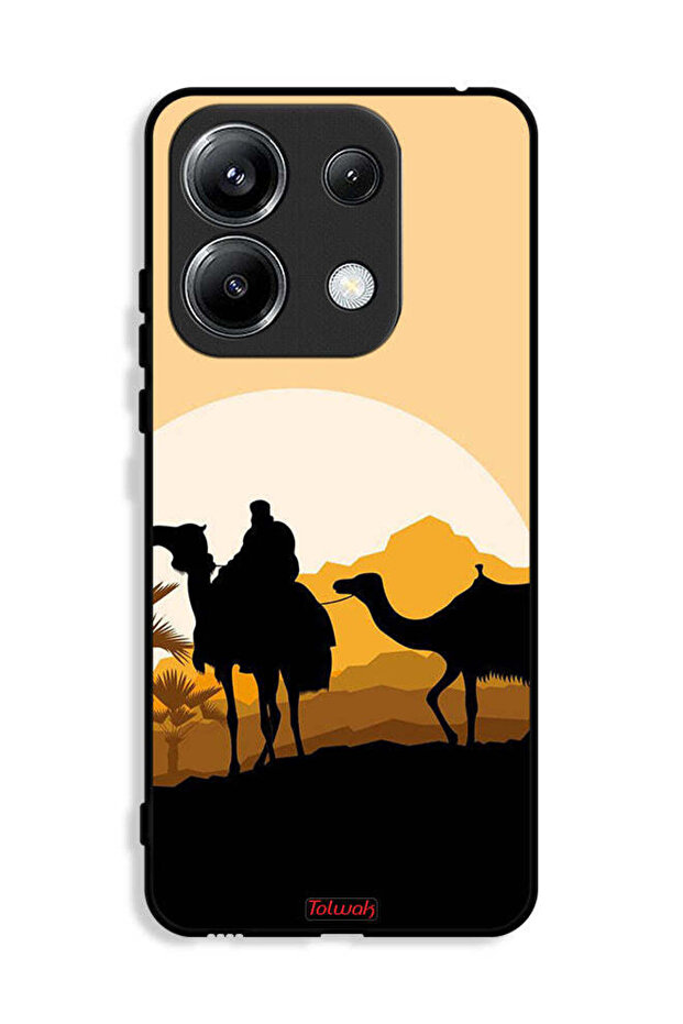 غطاء حماية لهاتف شاومي ريدمي نوت 13 برو 4G برسومات جمال في الصحراء