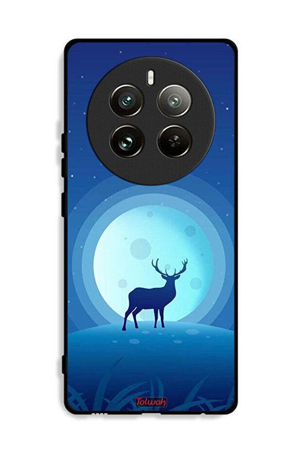 غطاء حماية لجهاز Realme 12 Pro Plus 5G بتصميم غزال