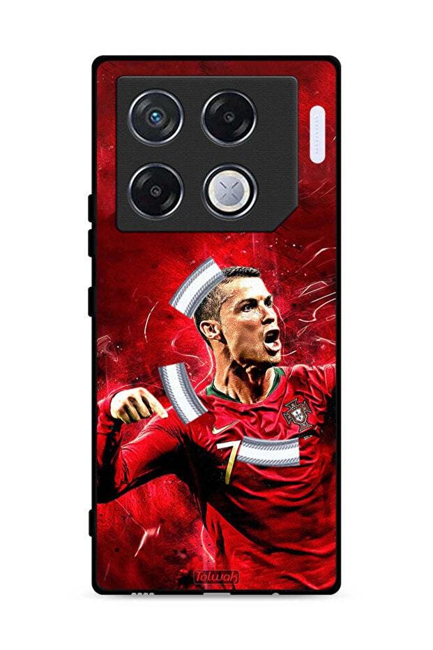 غطاء حماية لهاتف Infinix GT 20 Pro 5G بطبعة كريستيانو رونالدو