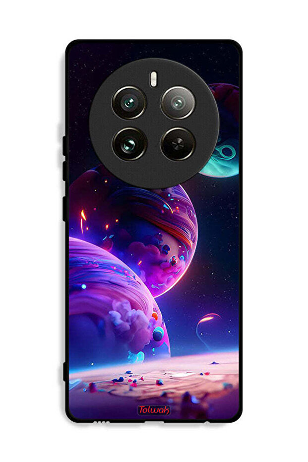 غطاء حماية لجهاز Realme 12 Pro Plus 5G بنمط كوكبي