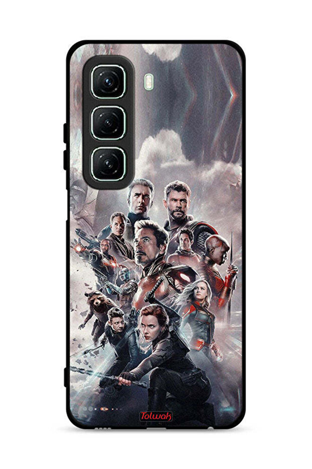 غطاء حماية لجهاز Infinix Hot 50 5G بتصميم Avengers