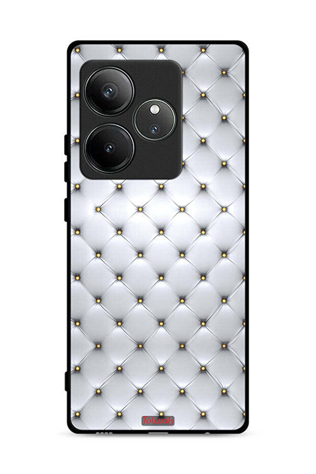 غطاء حماية لهاتف Realme GT 6 5G مطبوع عليه دبابيس على القماش