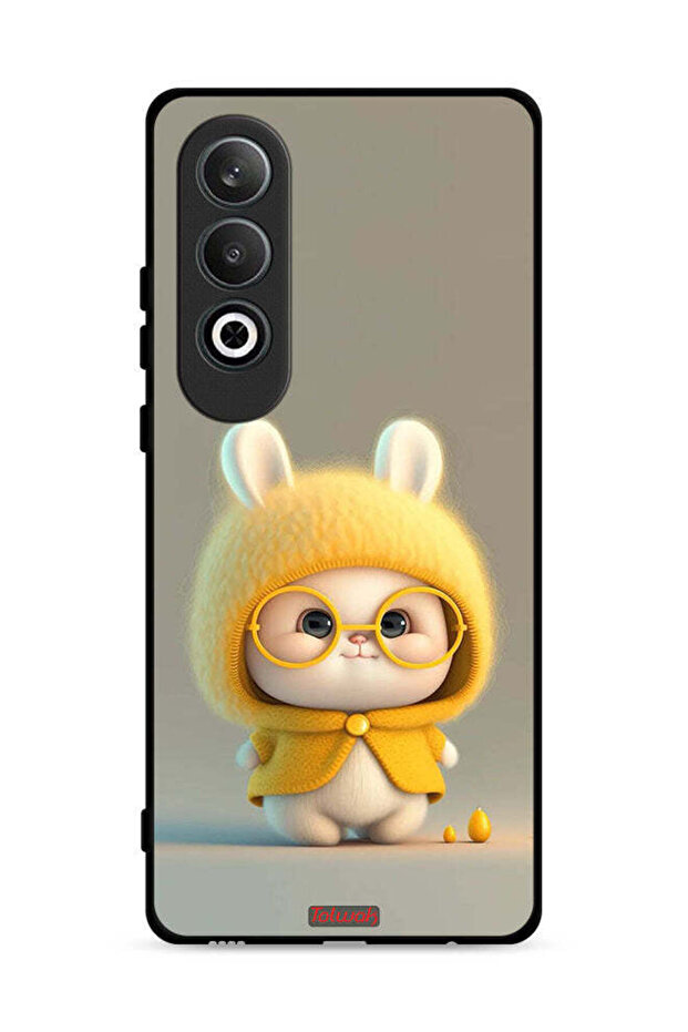 غطاء حماية لهاتف Oppo K12 Plus 5G بتصميم أرنب صغير