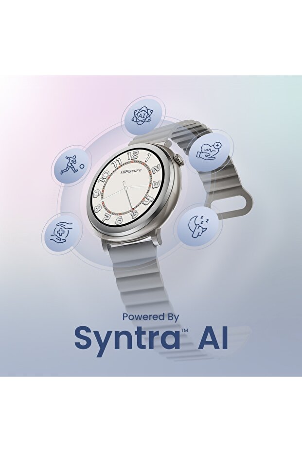 ساعة أورورا الذكية - فضية - 5