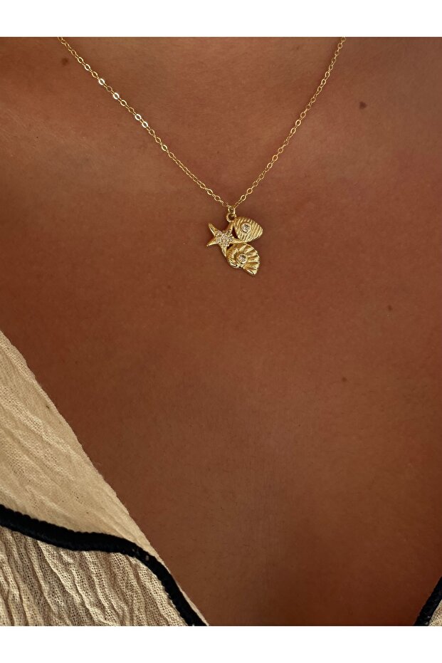 Deniz Kabuklu Kolye - 1