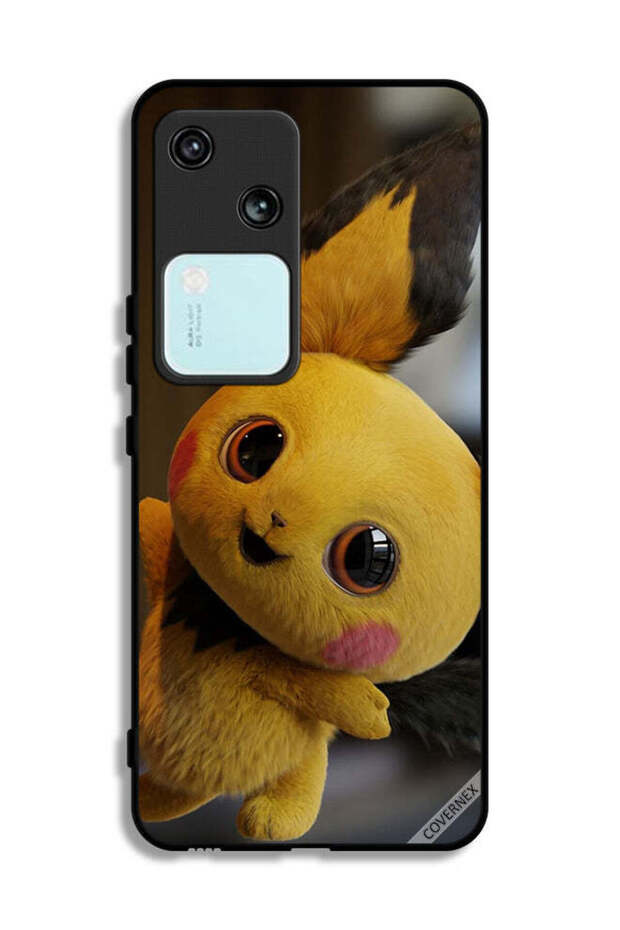 غطاء حماية لهاتف Vivo S18 5G بتصميم بيكاتشو