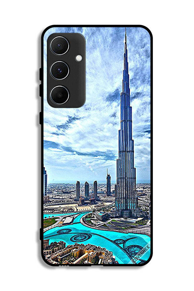 Samsung Galaxy A55 5G Protective Case Cover Burj Khalifa Tower Touching Clouds