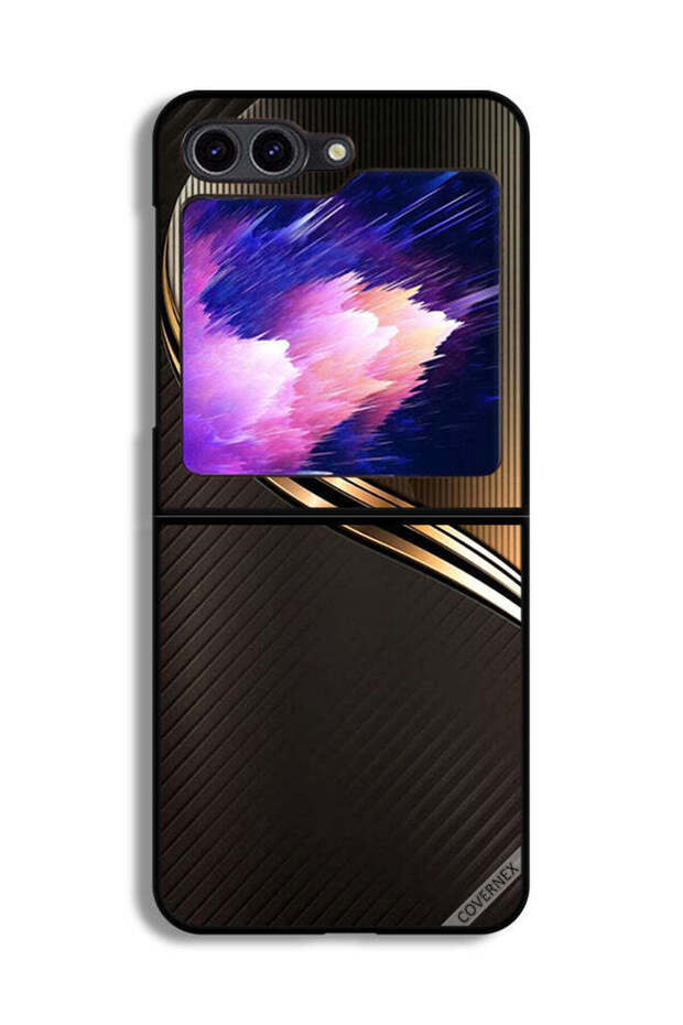 غطاء حماية لهاتف Samsung Galaxy Z Flip6 بنمط فولاذي