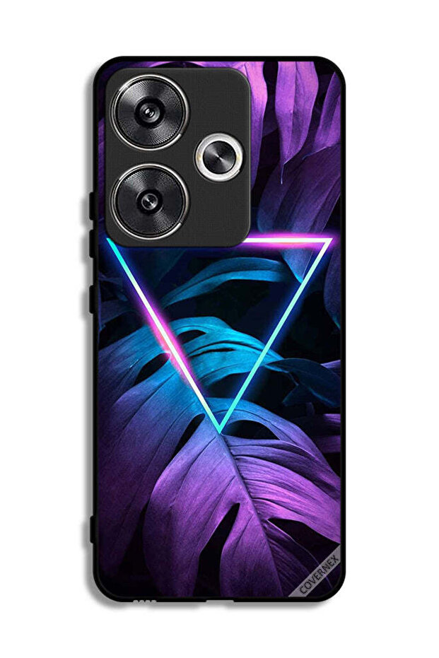 غطاء حماية لهاتف Xiaomi Redmi Turbo 3 5G بتصميم مثلث الإضاءة