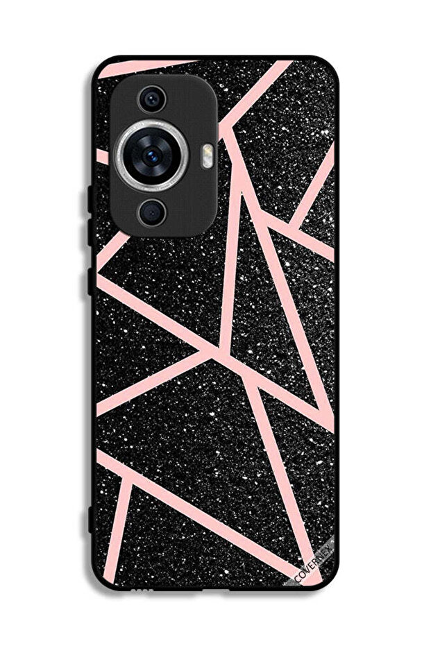 غطاء حماية لهاتف هواوي نوفا 11 بنقشة لامعة ومسارات - 1