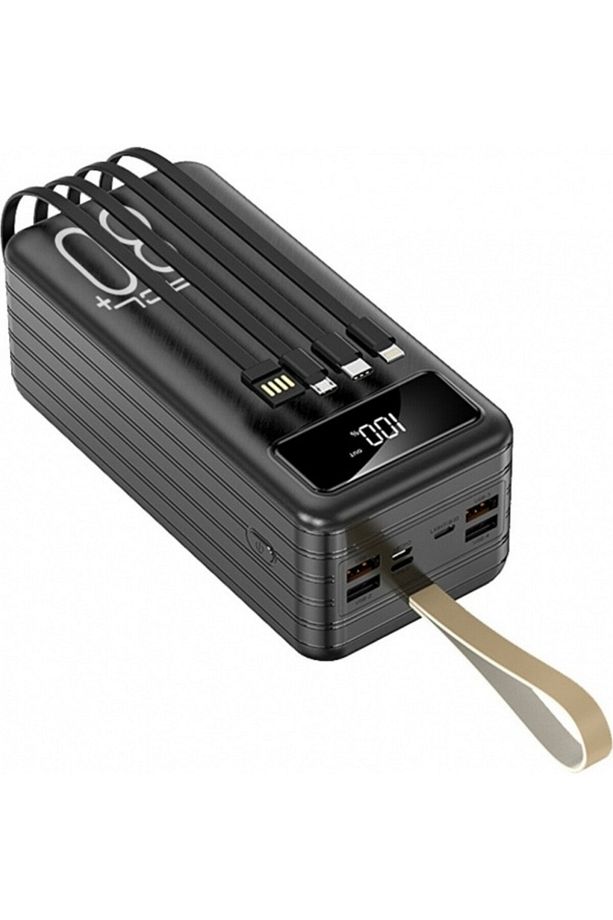 Pw-94 80.000mah Siyah Lcd 1xmicro 2xtyp-c 4xusb Port Taşınabilir Şarj Cihazı Powerbank - 2