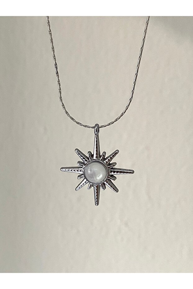 Mineli Kutup Yıldızı Kolye - 1