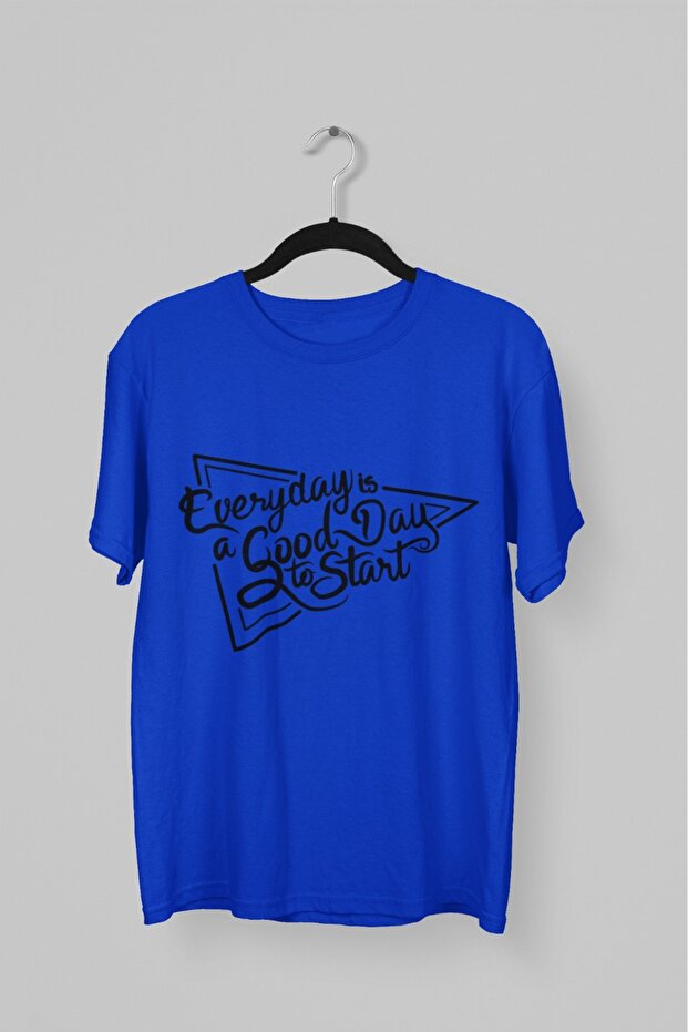 Men/Women Everyday Is Good Day Transfer Printed Round Neck Short Sleeve T-Shirt