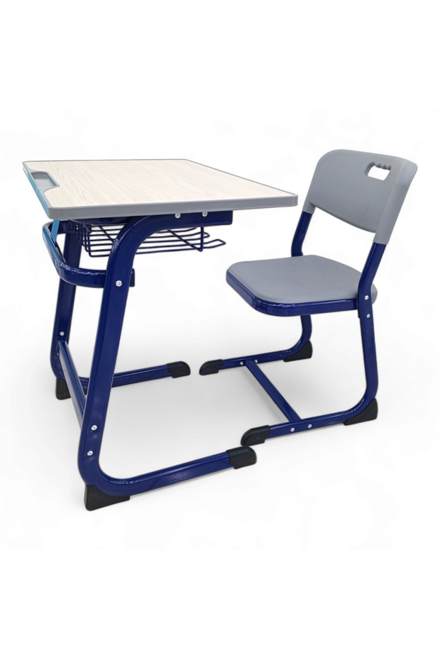 طاولة دراسة للطلاب لون ازرق مميز - 1