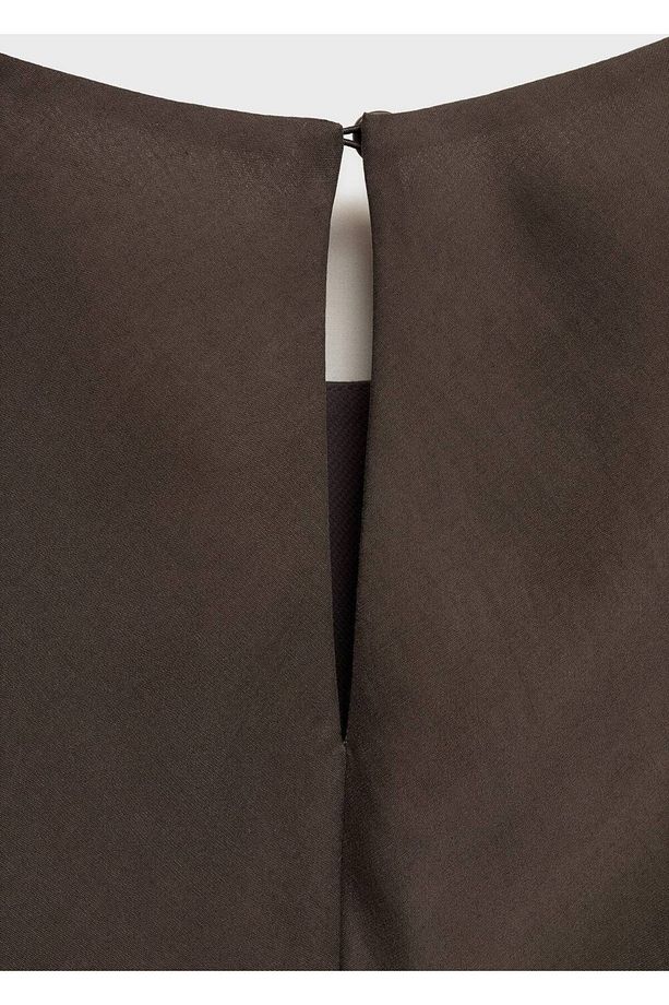 Modal midi elbise - 2