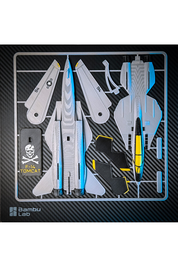 F-14 Kit kart uçak maketi - 2