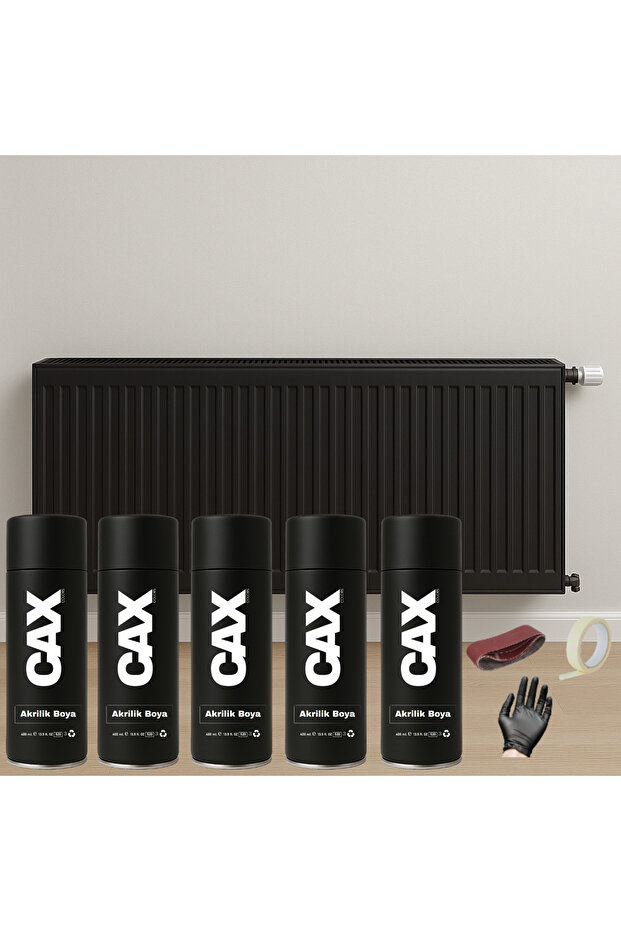 5 ADET ISIYA DAYANIKLI PETEK-KALORİFER-RADYATÖR-KLİMA VERNİKLİ SPREY BOYA SETİ 400 ML - 1