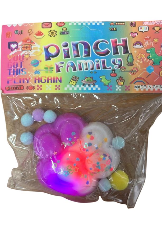 Işıklı Pullu Kedi Patisi Squishy - Sukuşi Moj Moj Taba Moj Squishy - 1