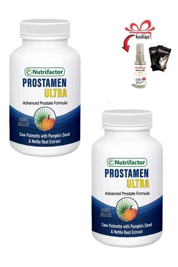 Prostamen Ultra Prostatenize 60'lı Takviye x 2 adet+Afrodizayan Masaj Yağı ile - 1