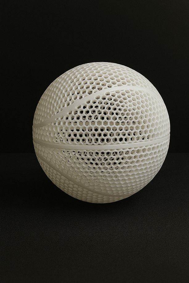 Kullanıma Uygun 3D Baskı Basketbol Topu – File Desenli Özel Tasarım - 4