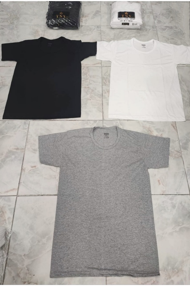 قميص داخلي بأكمام رمادي - 1