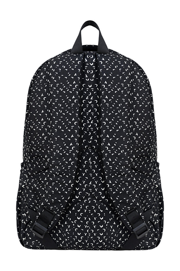 حقيبة ظهر فاخرة منقوشة متوسطة الحجم مع هدية سلسلة مفاتيح على شكل قرد - 5