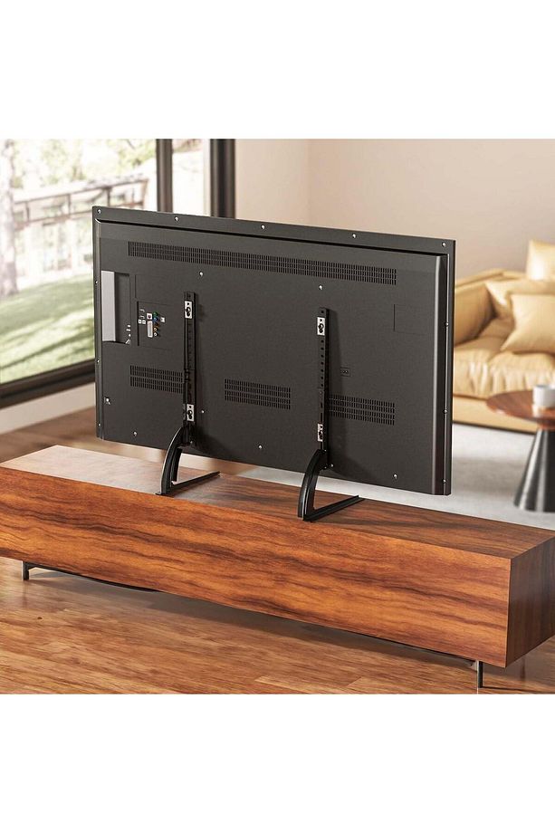 Ayarlanabilir Metal TV Ayak Standı 32"-75" Uyumlu Monitör ve TV Tutucu 40 kg Taşıma Yükseklik Ayarlı - 1