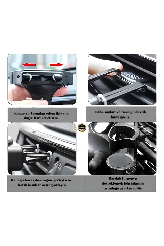 Renault Laguna 2 2001-2002-2003-2004-2005-2006-2007 Ayarlanabilir Araç Bardak Tutucu - 5