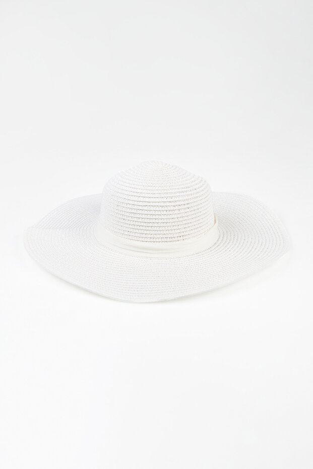 Kurdeleli Hasır Şapka - 1