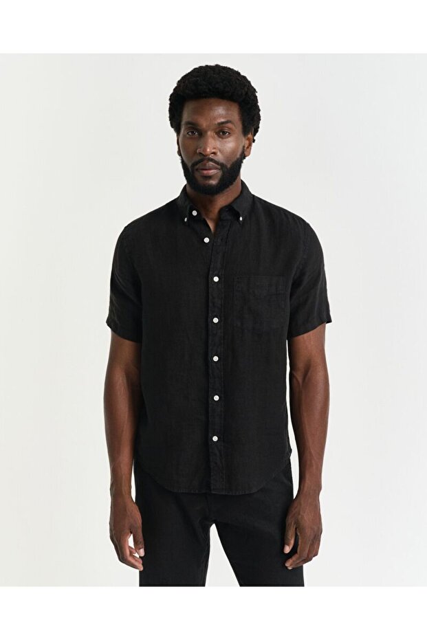 REG GMNT DYED LINEN SHIRT