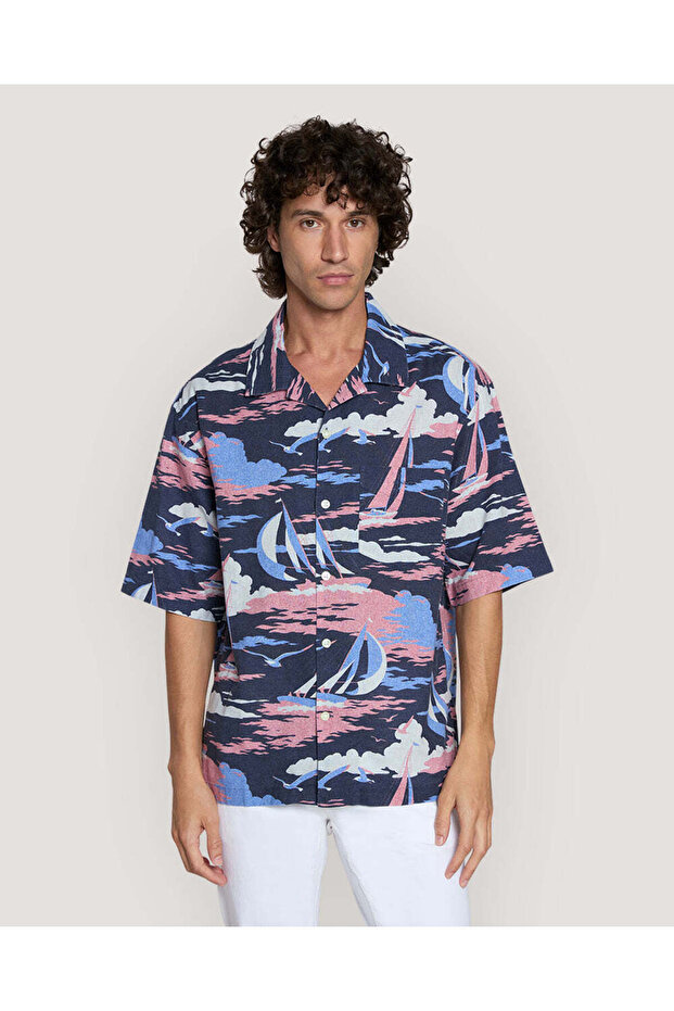 REL SAILING PRINT SS SHIRT