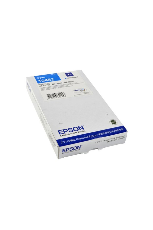 Cyan Original Ink T04B2 pentru Workforce Pro