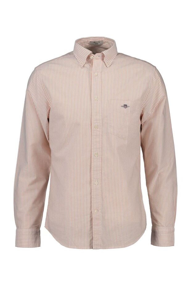 REGULAR CLASSIC SHORT SLEEVE OXFORD STRIPE SHIRT