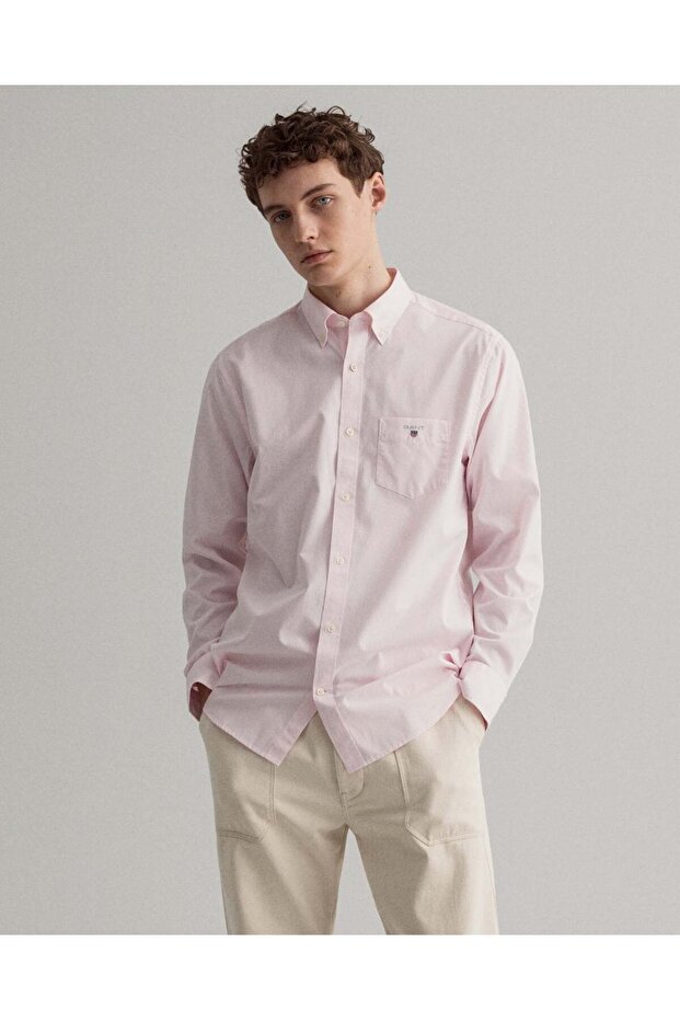 Regular Fit Banker Broadcloth Shirt