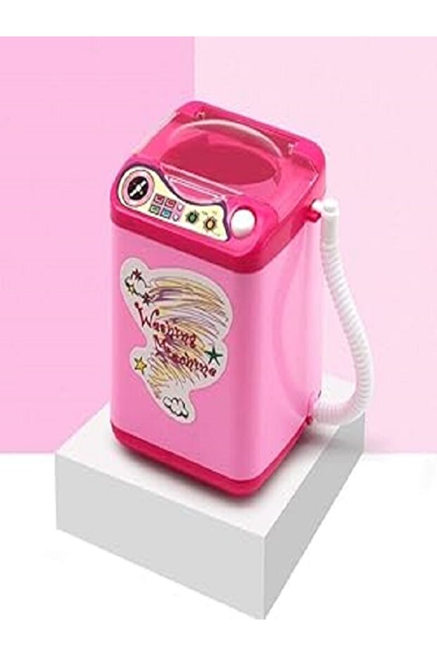 غسالة لتنظيف أدوات المكياج- لون وردي - 2