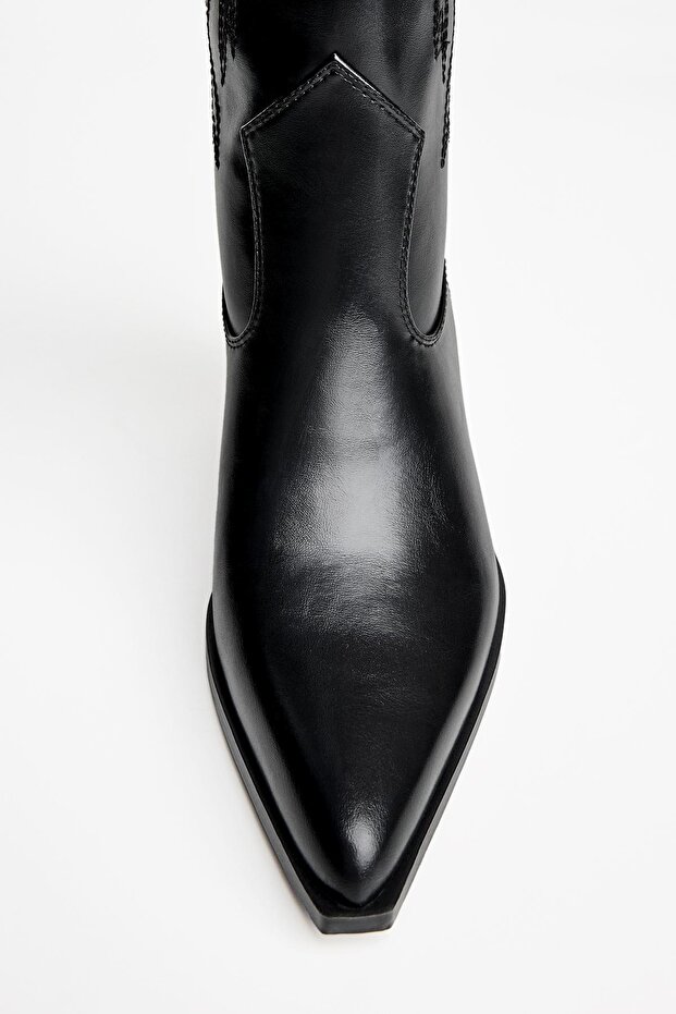 Nakışlı kovboy topuklu bot - 3