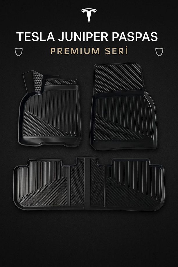 Tesla Model Y Juniper 2025+ Uyumlu 3D Oto Paspas Havuzlu - Model Y Juniper - 3
