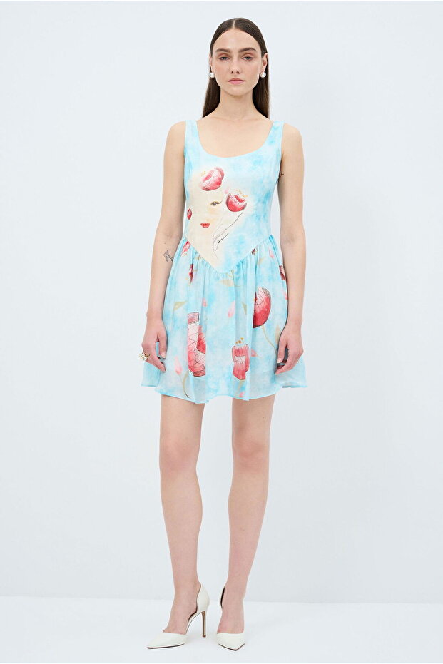 Büzgülü Elbise - 1