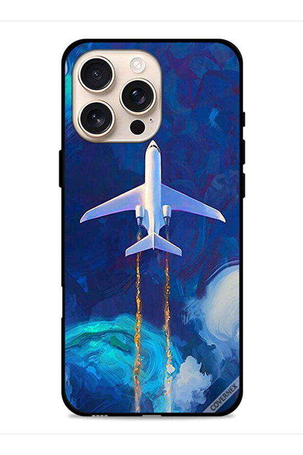 غطاء حماية لجهاز Apple iPhone 16 Pro بتصميم فن الطائرات