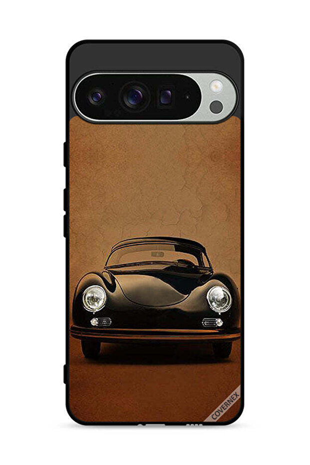 غطاء حماية لهاتف Google Pixel 9 Pro بتصميم سيارة كلاسيكية