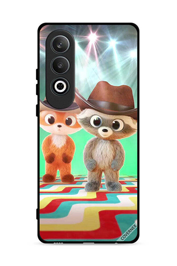 غطاء حماية لهاتف Oppo K12 Plus 5G بنقشة الأرانب