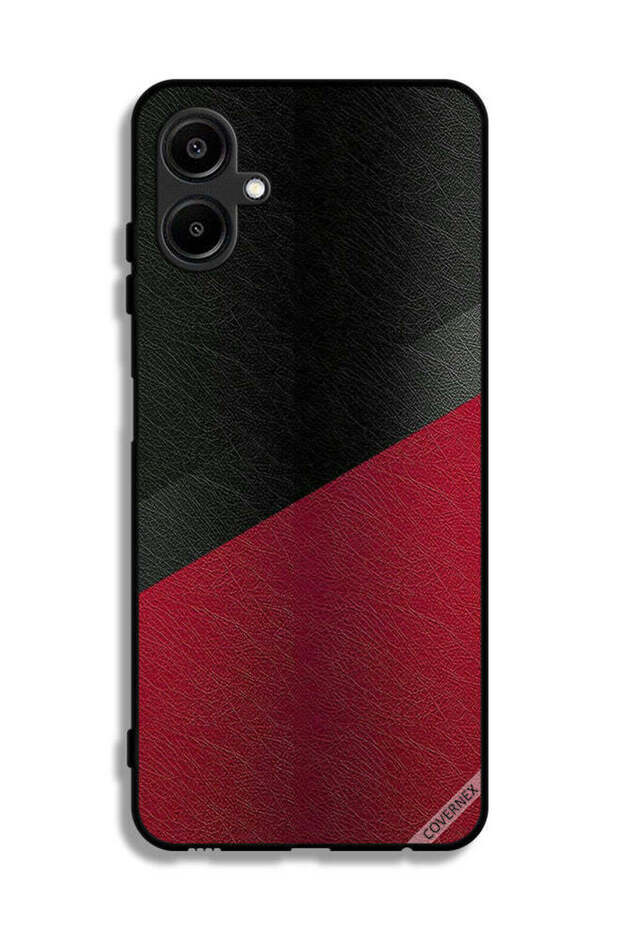 غطاء حماية جلدي بنقشة جلد لهاتف Samsung Galaxy M06 5G