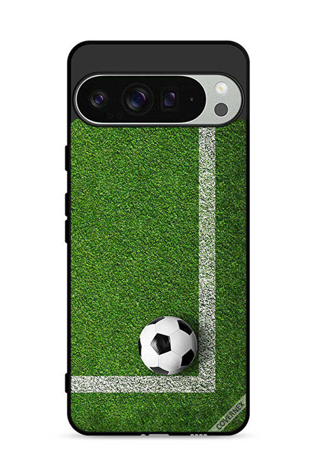 غطاء حماية لهاتف Google Pixel 9 Pro XL على شكل كرة قدم في الزاوية