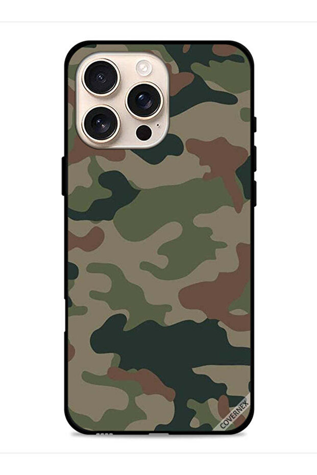 غطاء حماية لهاتف Apple iPhone 16 Pro بنمط مموه - 1