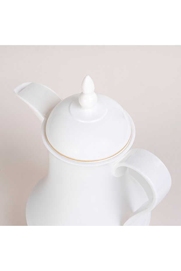 قارورة بلاستيكية بيضاء سعة 1 لتر، قطعتان - 4