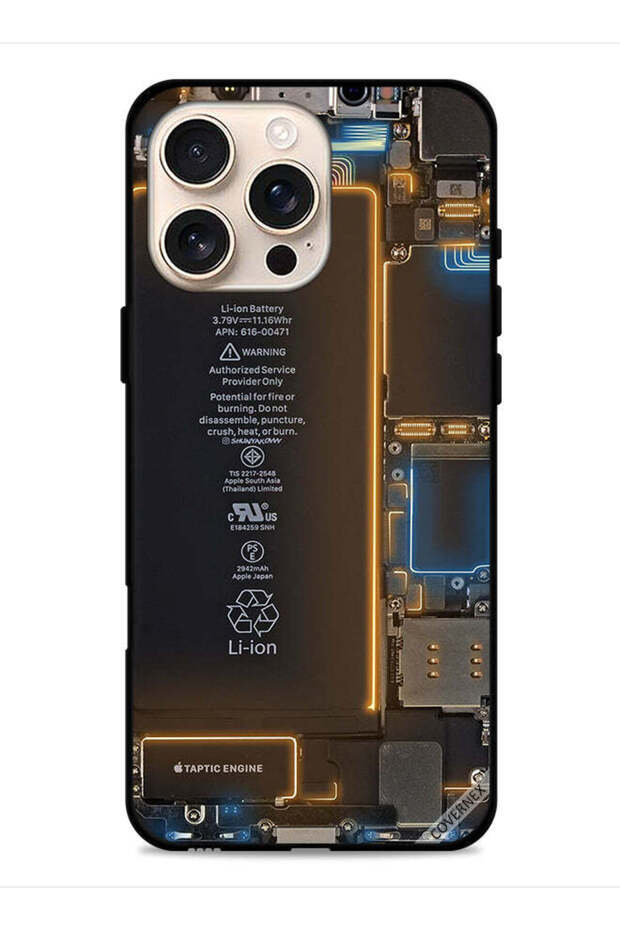 غطاء حماية خلفي لهاتف Apple iPhone 16 Pro Max بنمط داخلي